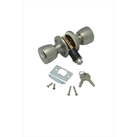 Ap Products AP PRODUCTS 013220SS Entrance Knob Lock Set Stainless Steel A1W-013220SS